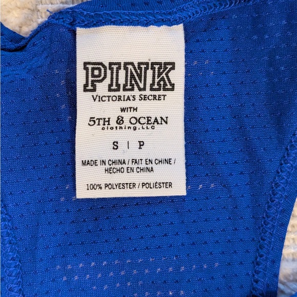 Chicago Cubs Victoria’s Secret Pink Blue Mesh Tank Top - Picture 3 of 3